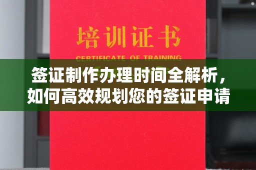 青阳签证制作办理时间全解析，如何高效规划您的签证申请流程