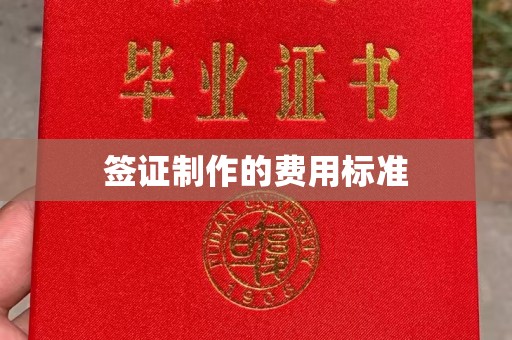 青阳签证制作的费用标准