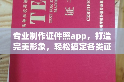 青阳专业制作证件照app，打造完美形象，轻松搞定各类证件照
