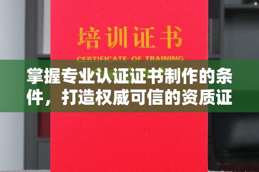 青阳掌握专业认证证书制作的条件，打造权威可信的资质证明