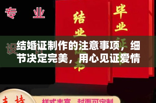 青阳结婚证制作的注意事项，细节决定完美，用心见证爱情